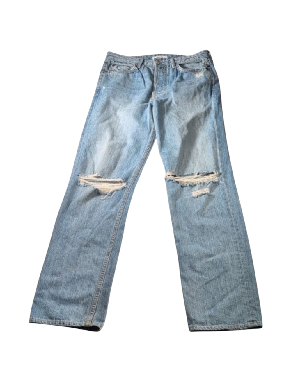 GRLFRND Mica Distressed 5 Button Jeans In Deep Size 27